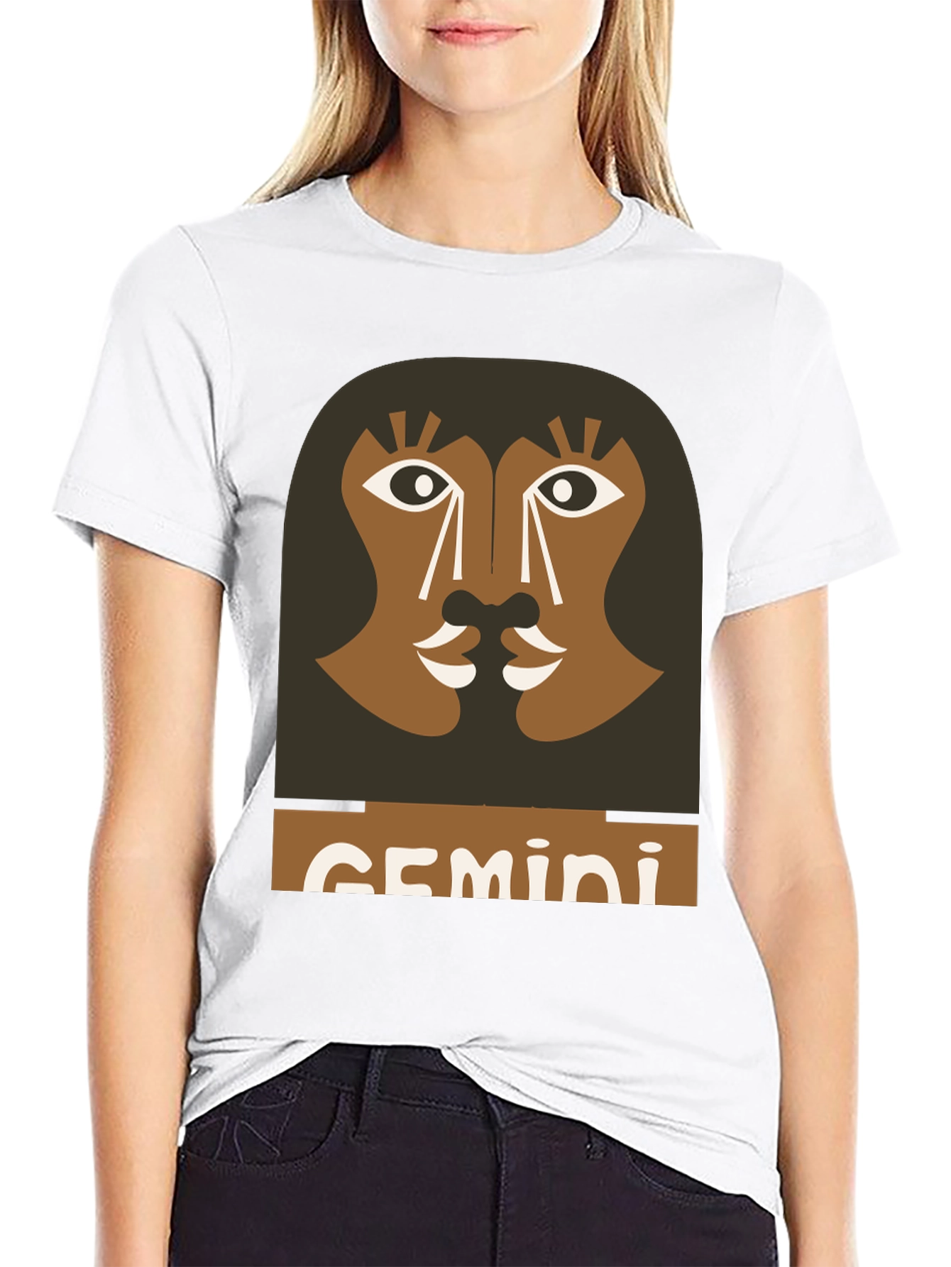 Gemini Zodiac Graphic Tee - Black