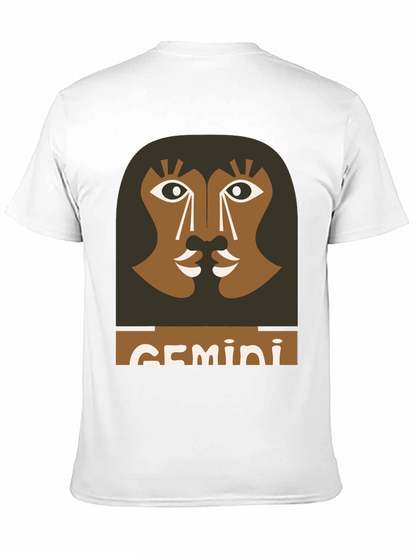 Gemini Zodiac Graphic Tee - Black