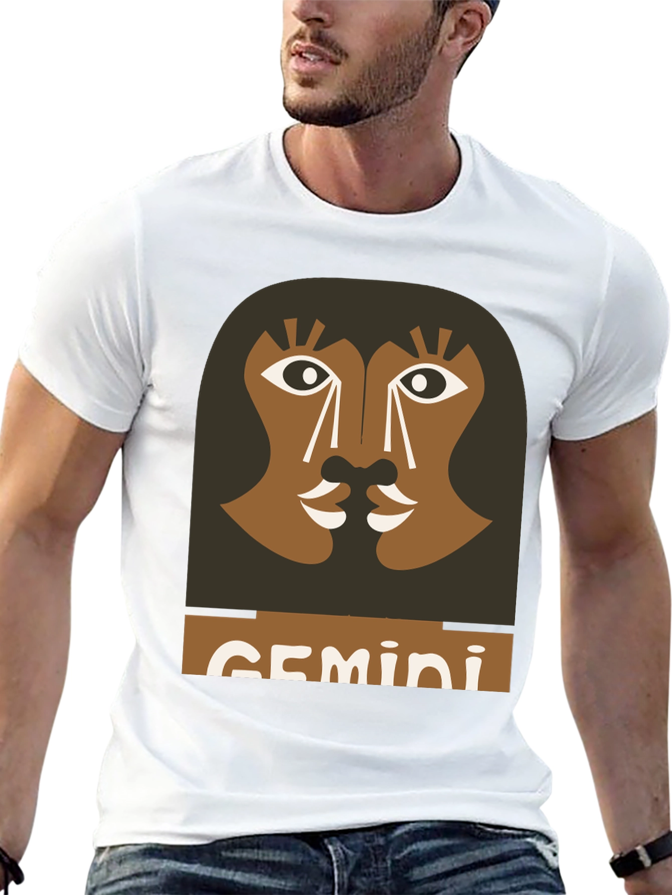 Gemini Zodiac Graphic Tee - Black