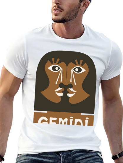 Gemini Zodiac Graphic Tee - Black