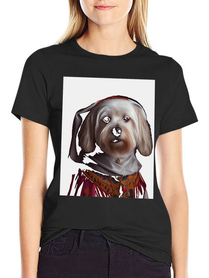 Dog Art T-Shirt - Funny Pet Portrait Tee