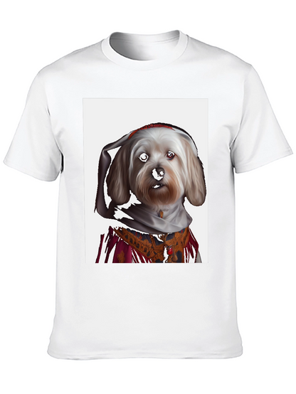 Dog Art T-Shirt - Funny Pet Portrait Tee