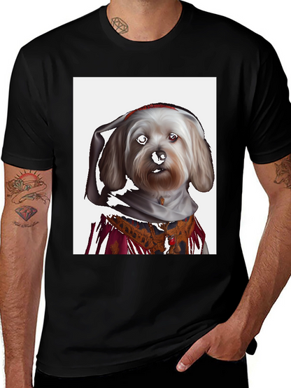 Dog Art T-Shirt - Funny Pet Portrait Tee