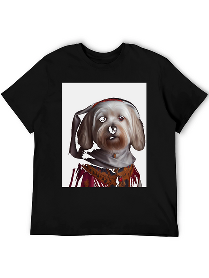 Dog Art T-Shirt - Funny Pet Portrait Tee
