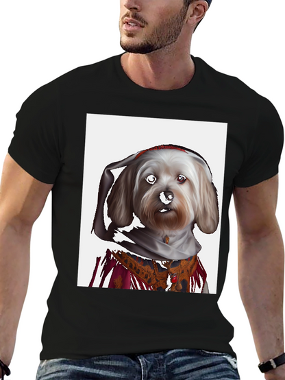 Dog Art T-Shirt - Funny Pet Portrait Tee