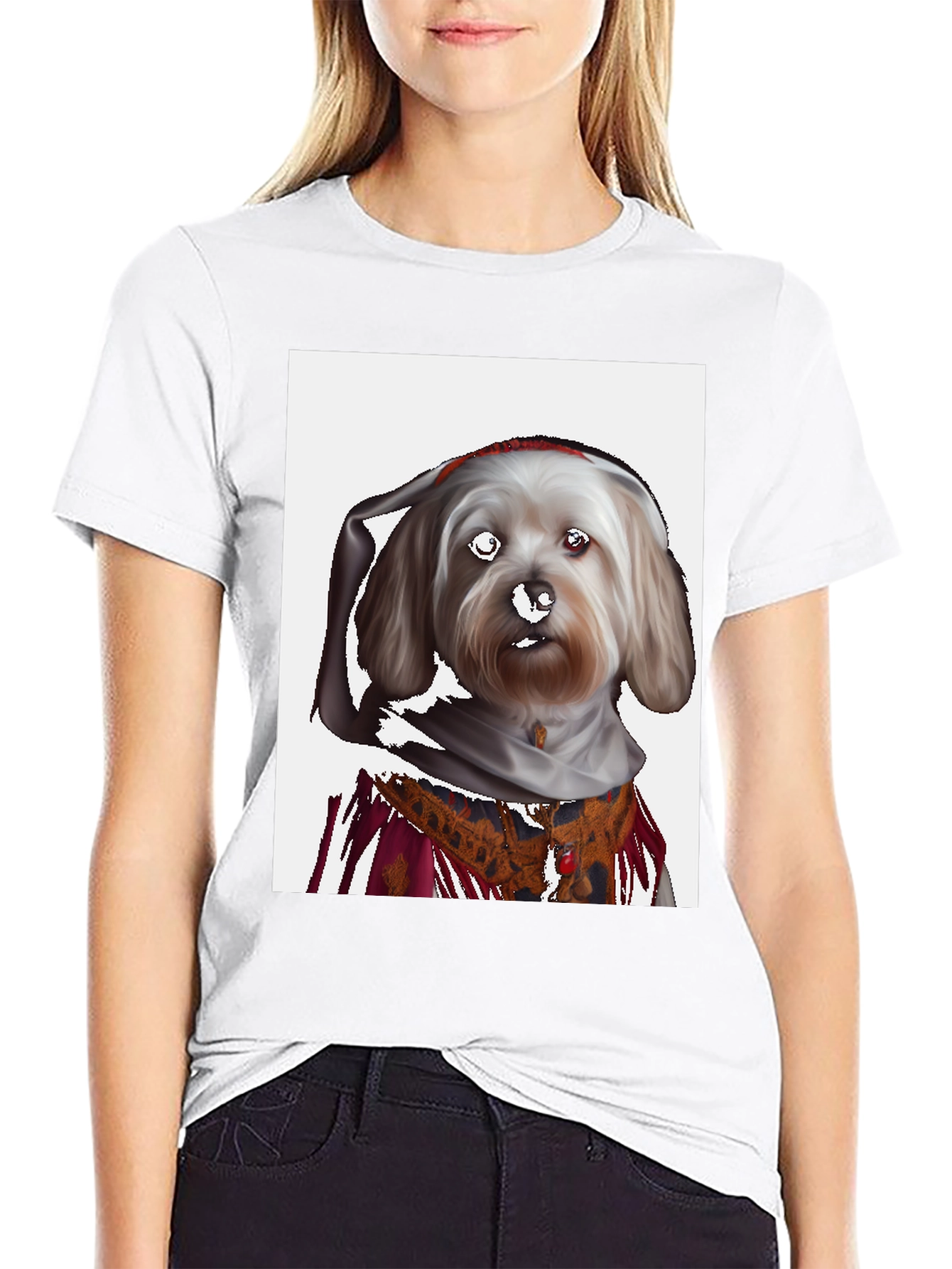 Dog Art T-Shirt - Funny Pet Portrait Tee