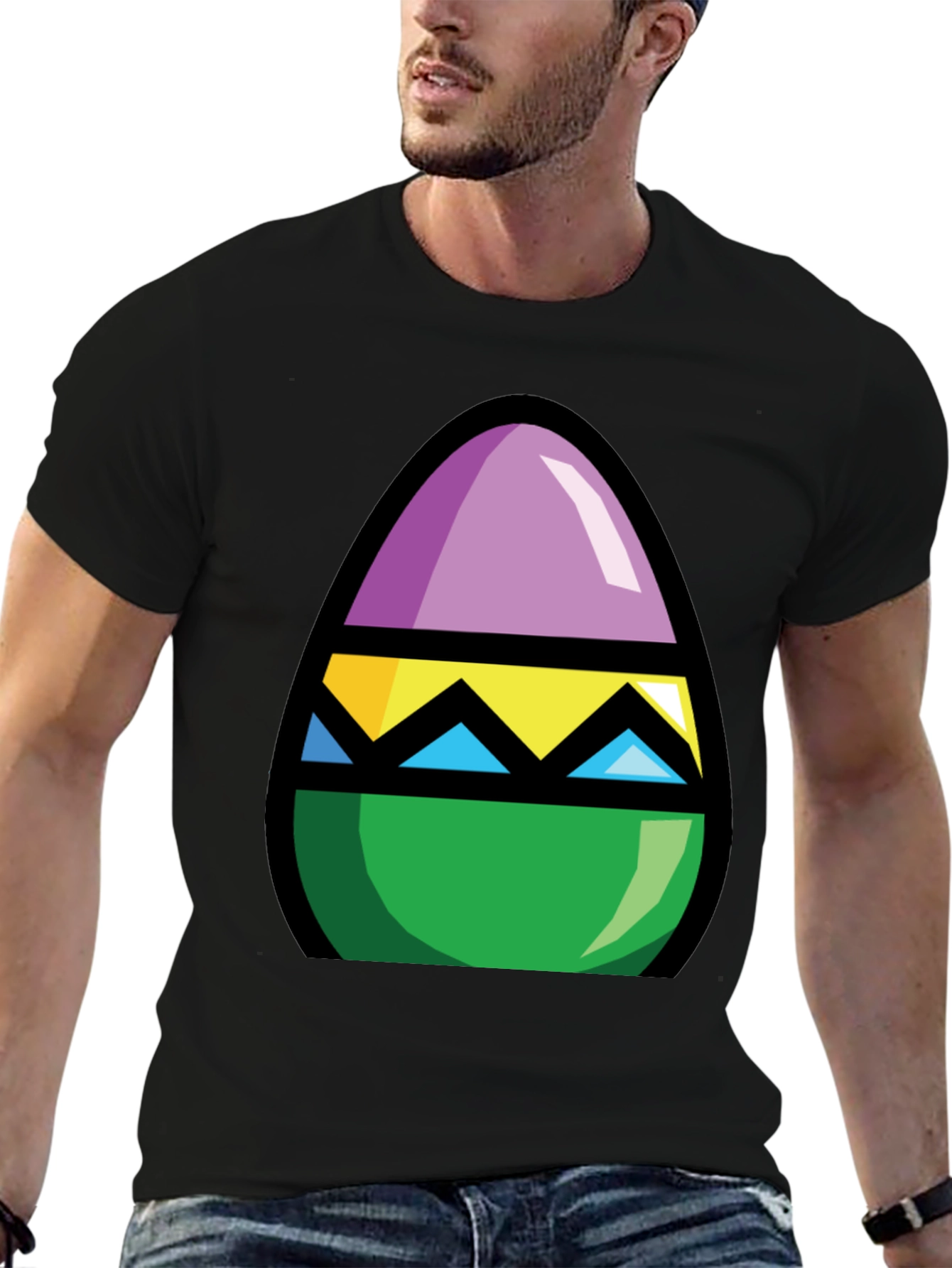 Easter Egg Graphic Tee - Fun Holiday Apparel