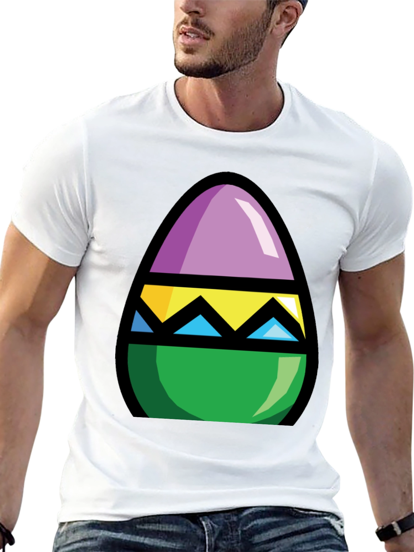 Easter Egg Graphic Tee - Fun Holiday Apparel