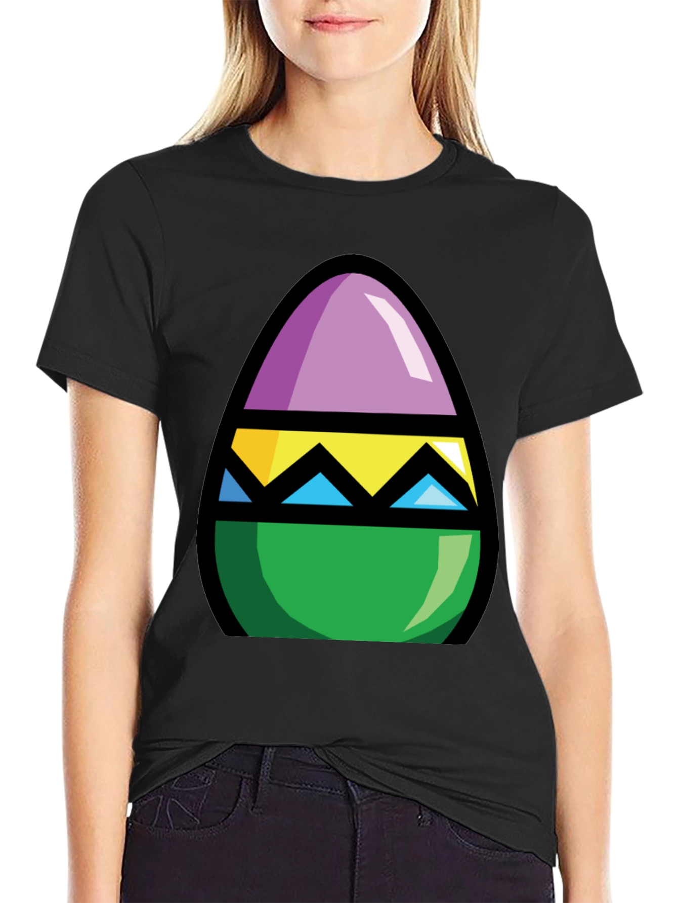 Easter Egg Graphic Tee - Fun Holiday Apparel