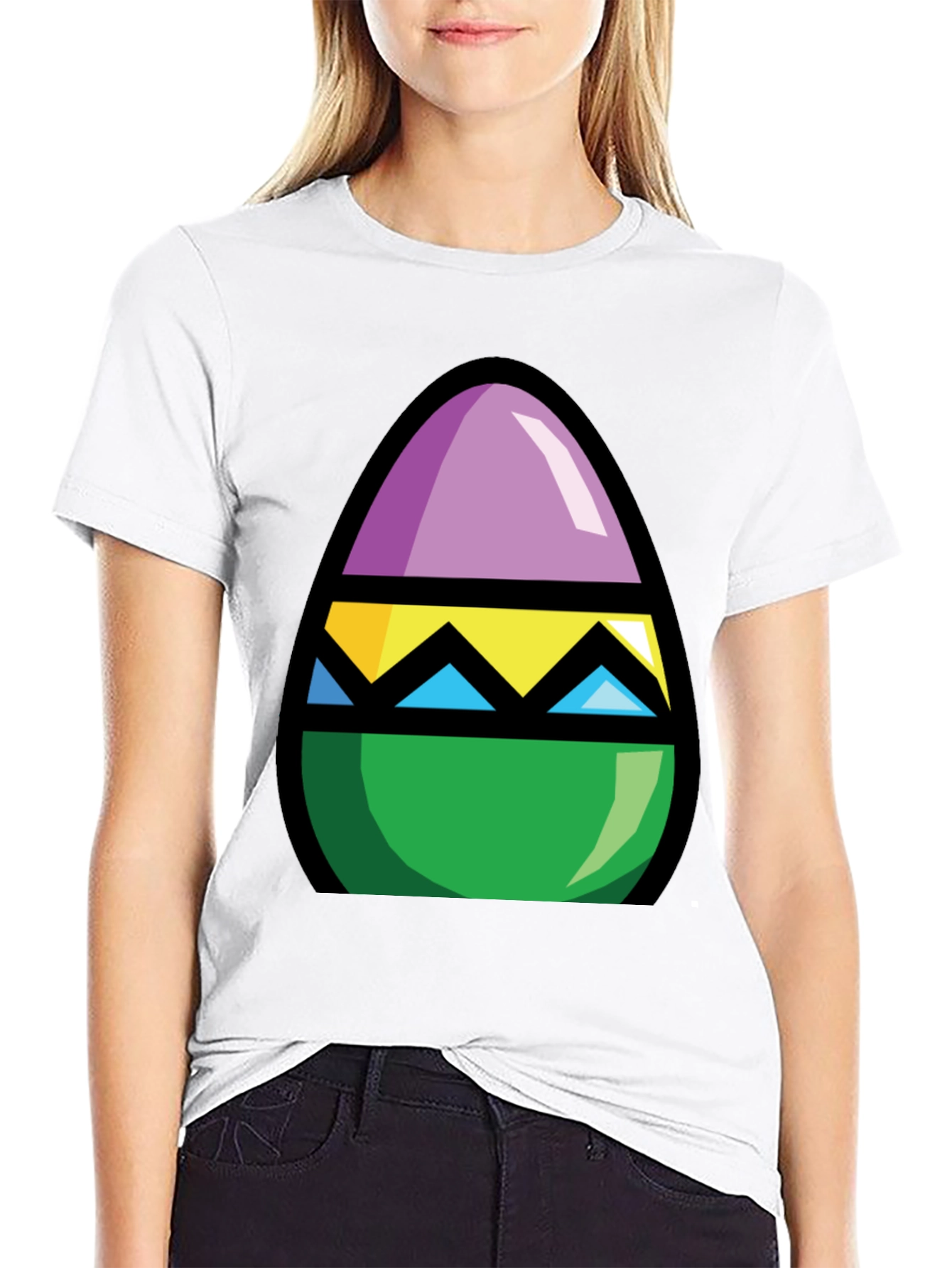 Easter Egg Graphic Tee - Fun Holiday Apparel