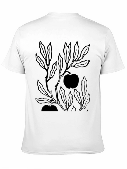 Mens Black Graphic Tee - Apple Tree