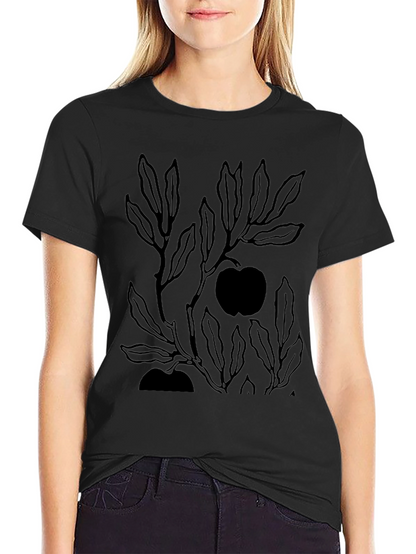 Mens Black Graphic Tee - Apple Tree