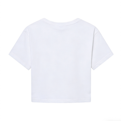 Just A Girl Who Loves Christmas Cozy Crop Tee
