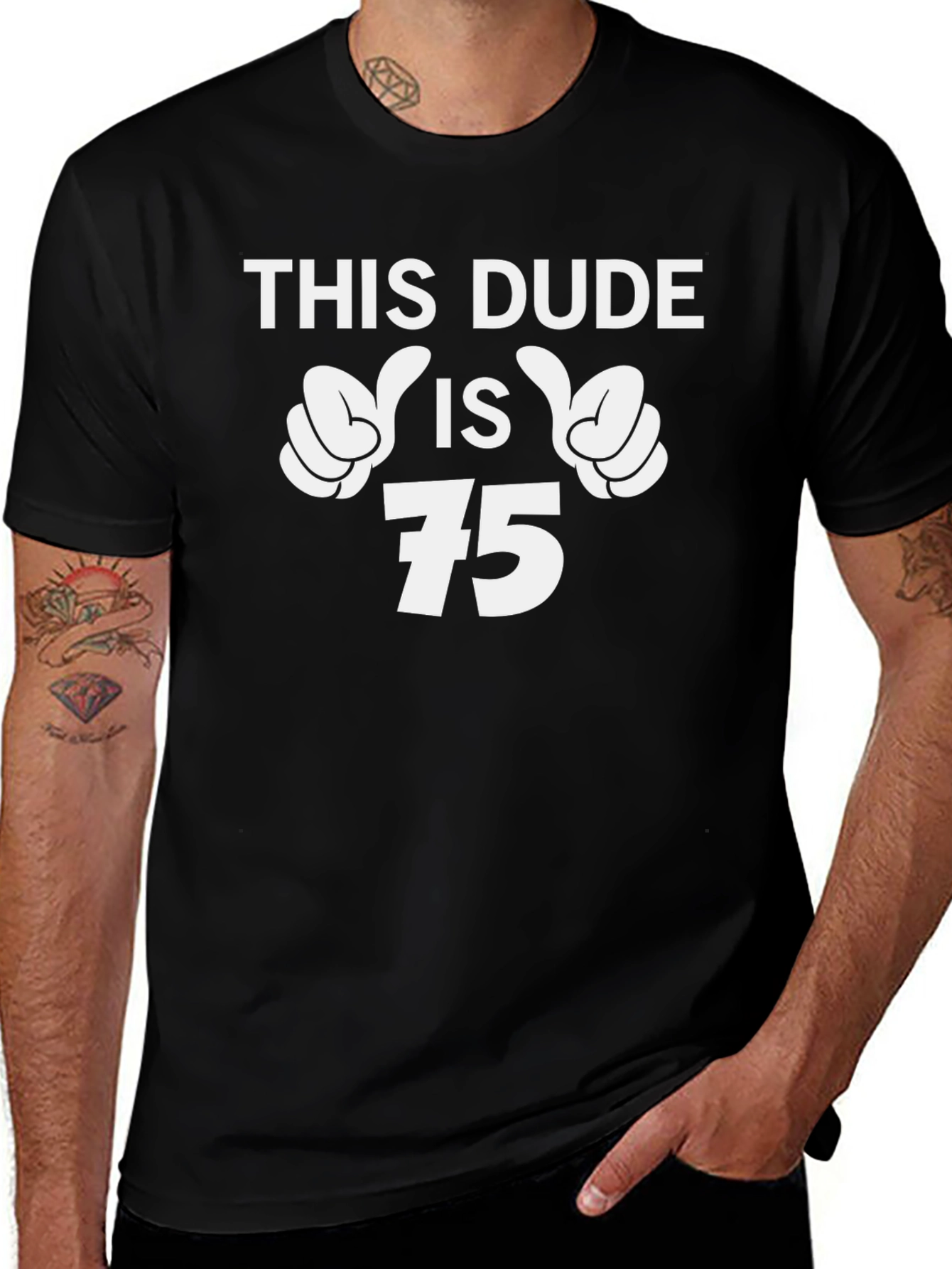 This Dude is 75 T-Shirt Birthday Gift