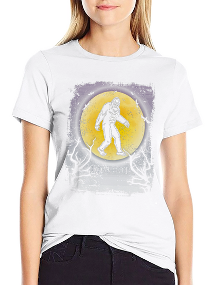 Bigfoot Moon Graphic T-Shirt