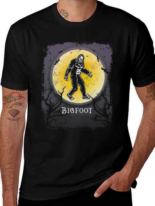 Bigfoot Moon Graphic T-Shirt