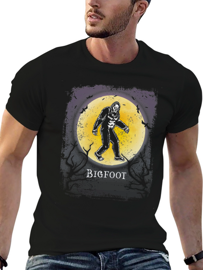 Bigfoot Moon Graphic T-Shirt