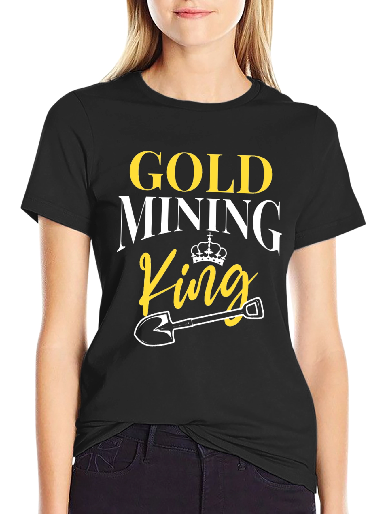 Gold Mining King T-Shirt - Novelty Graphic Tee