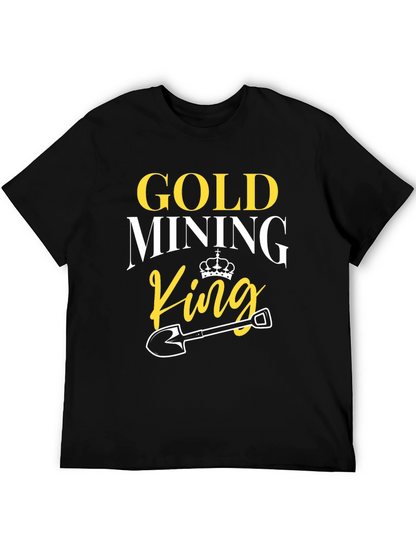 Gold Mining King T-Shirt - Novelty Graphic Tee