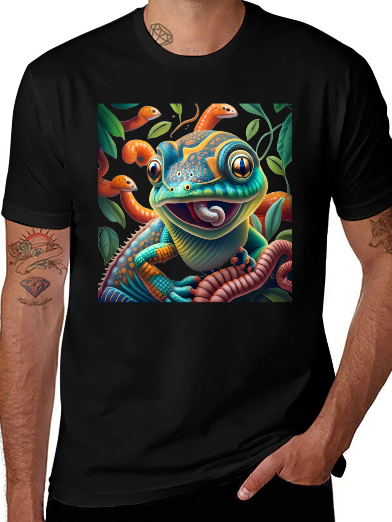 Colorful Chameleon T-Shirt