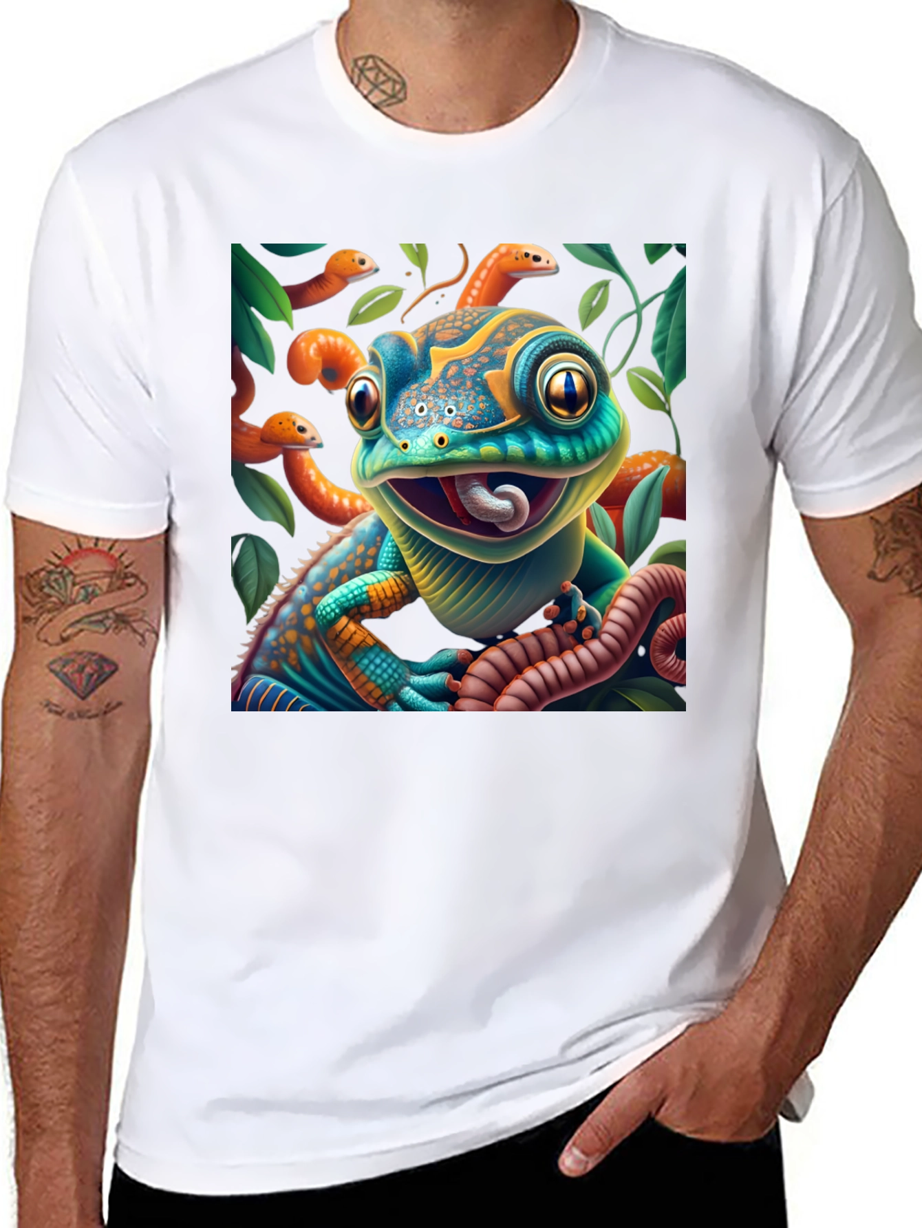 Colorful Chameleon T-Shirt