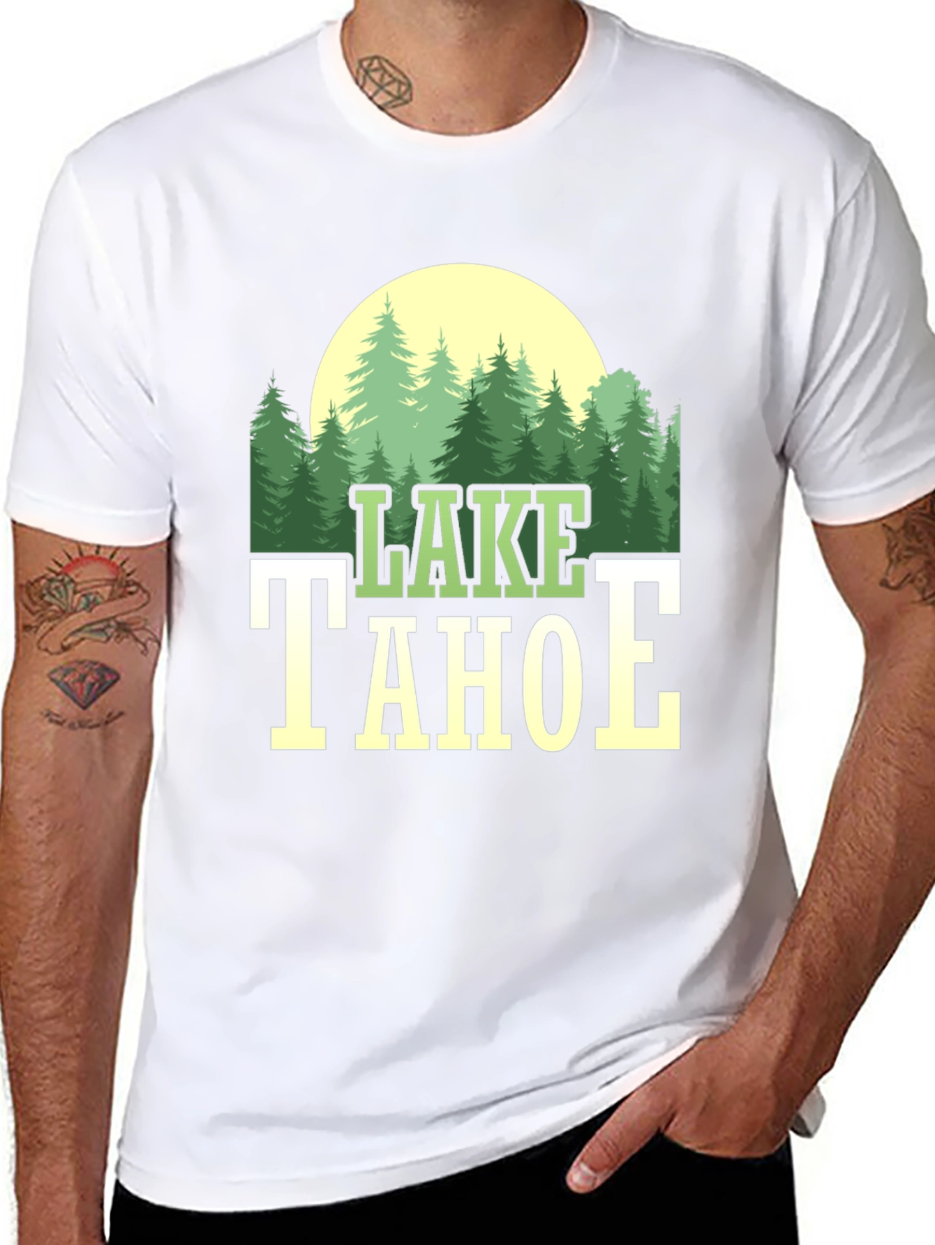 Lake Tahoe Graphic Tee - Nature Lovers T-Shirt