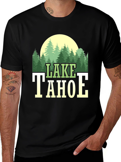 Lake Tahoe Graphic Tee - Nature Lovers T-Shirt