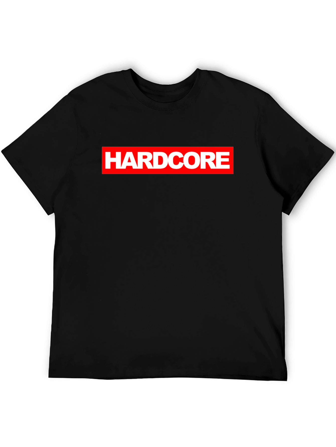 Hardcore Logo Black Graphic T-Shirt