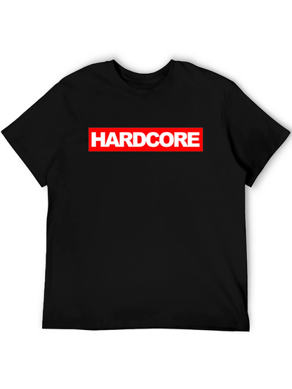 Hardcore Logo Black Graphic T-Shirt