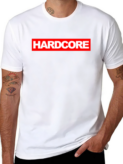 Hardcore Logo Black Graphic T-Shirt