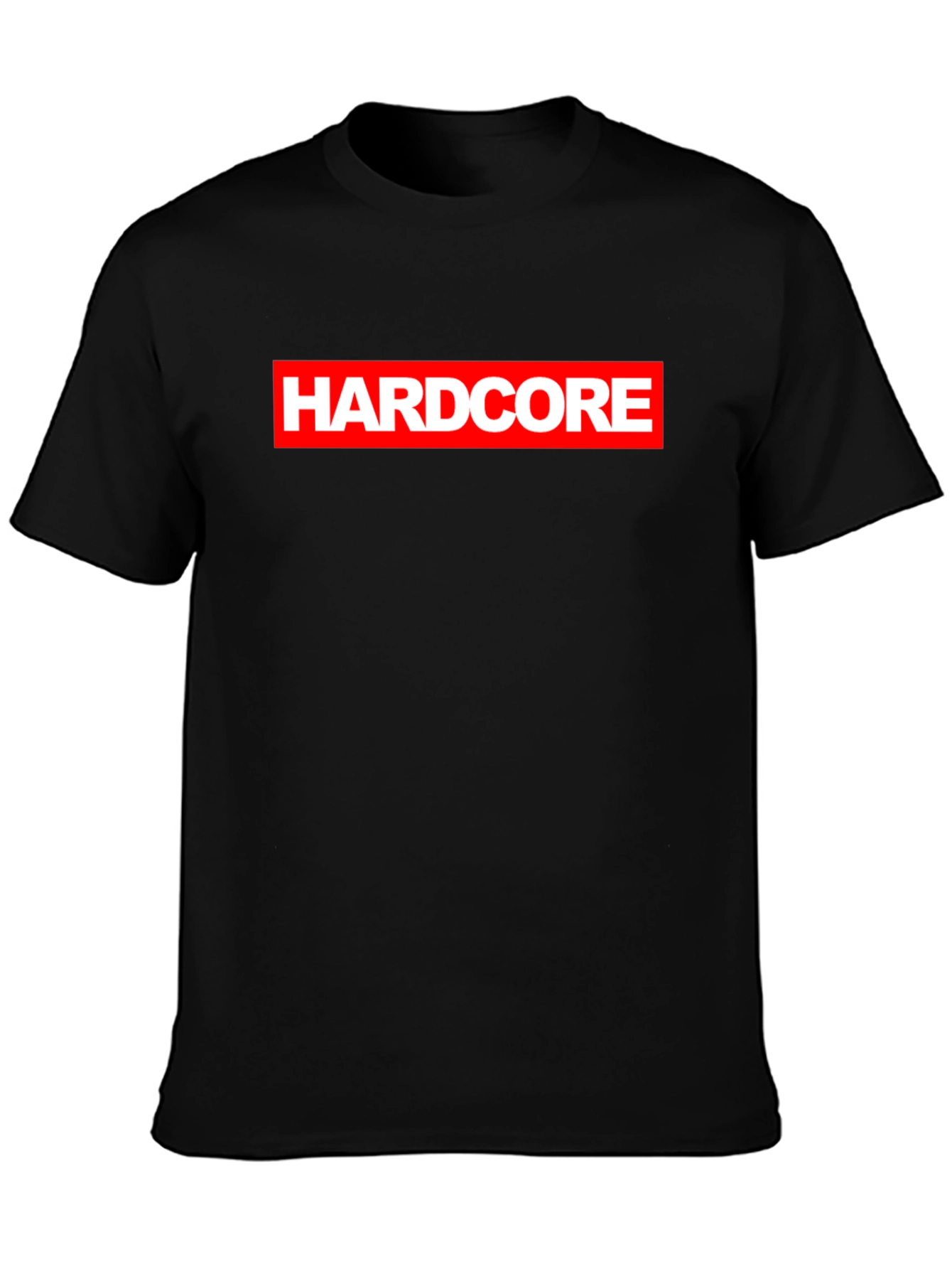 Hardcore Logo Black Graphic T-Shirt