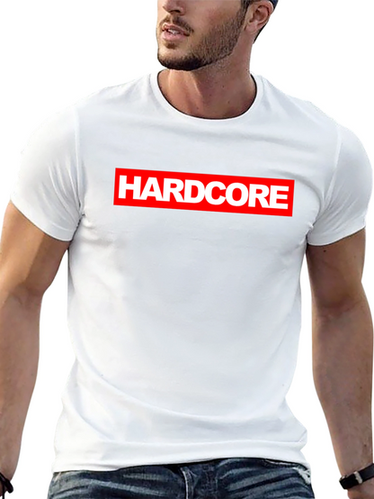Hardcore Logo Black Graphic T-Shirt
