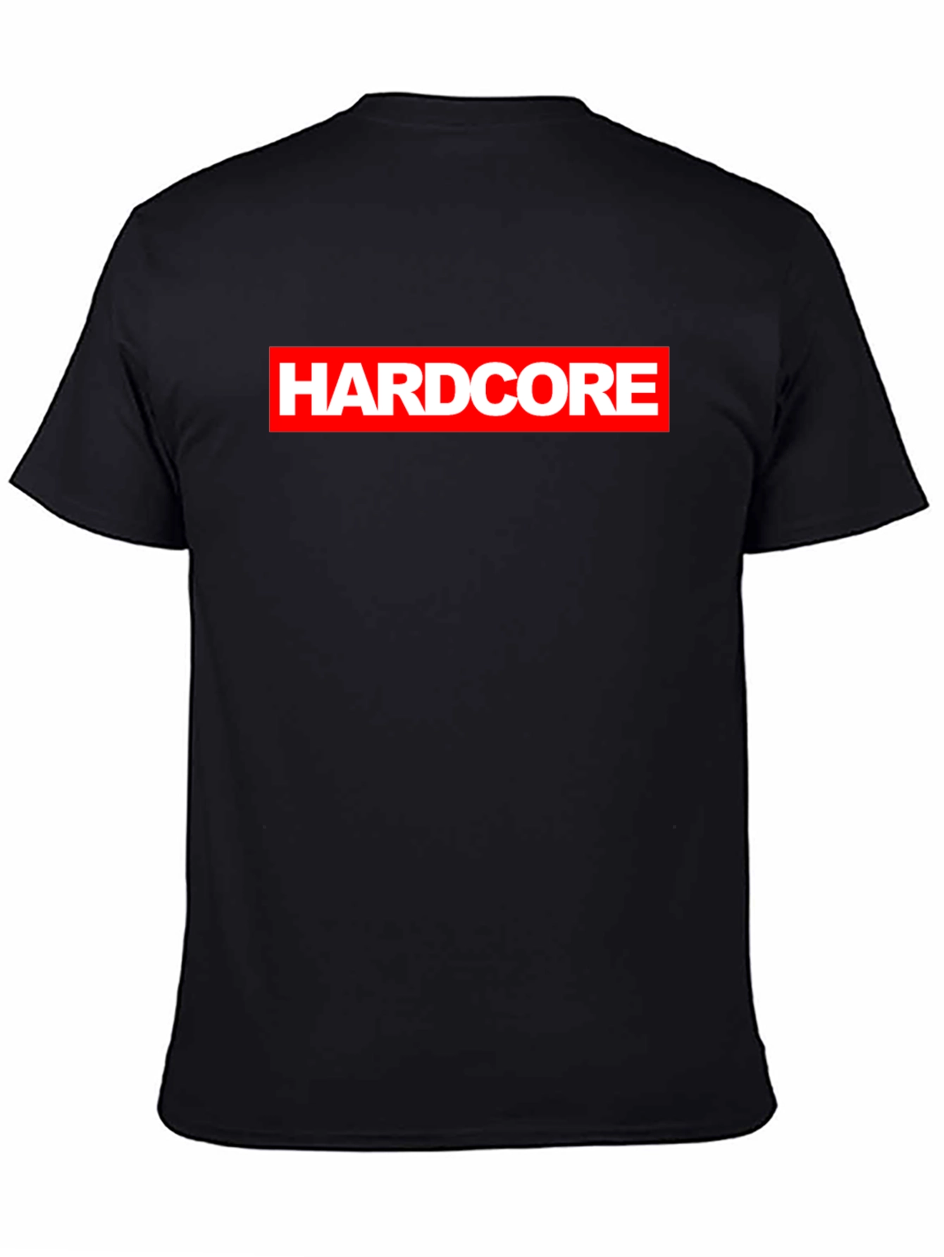 Hardcore Logo Black Graphic T-Shirt