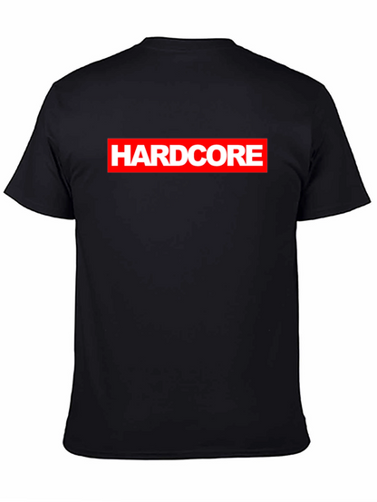 Hardcore Logo Black Graphic T-Shirt