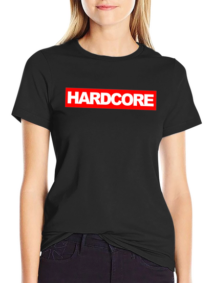 Hardcore Logo Black Graphic T-Shirt