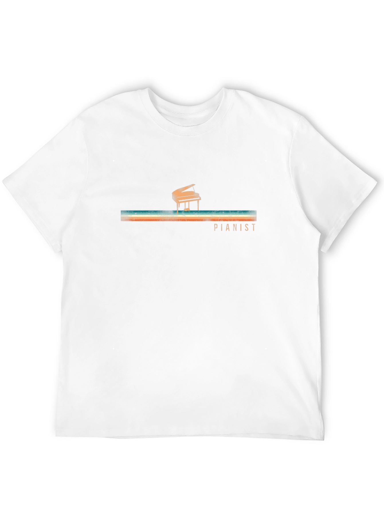 Pianist Retro Graphic T-Shirt