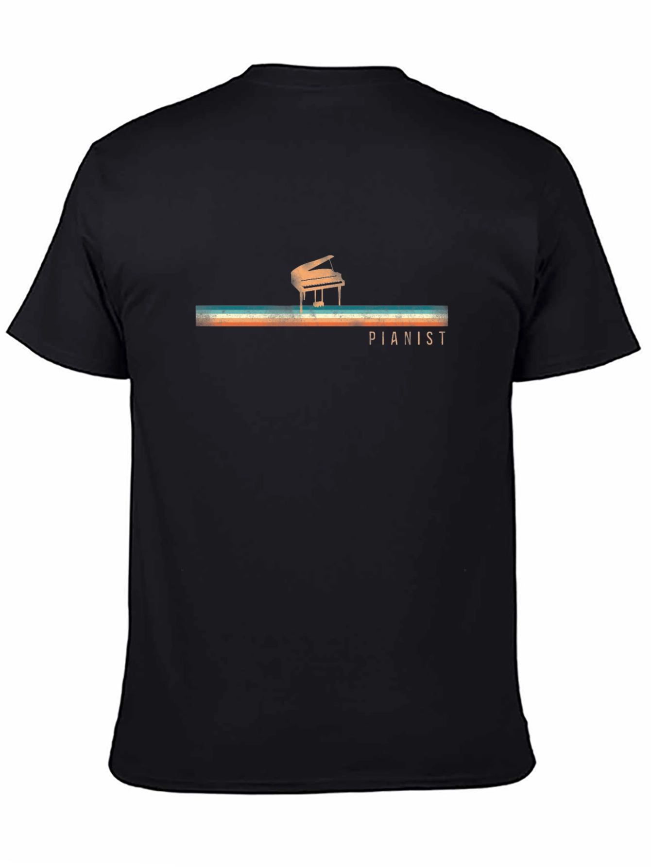 Pianist Retro Graphic T-Shirt