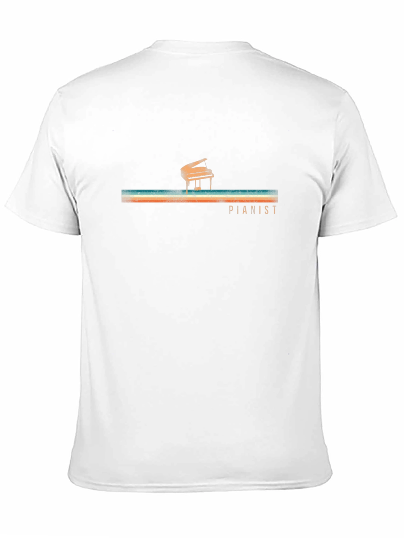 Pianist Retro Graphic T-Shirt