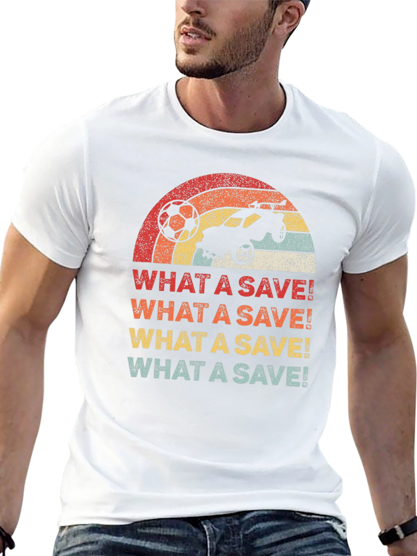 Retro Rocket League What a Save! T-Shirt