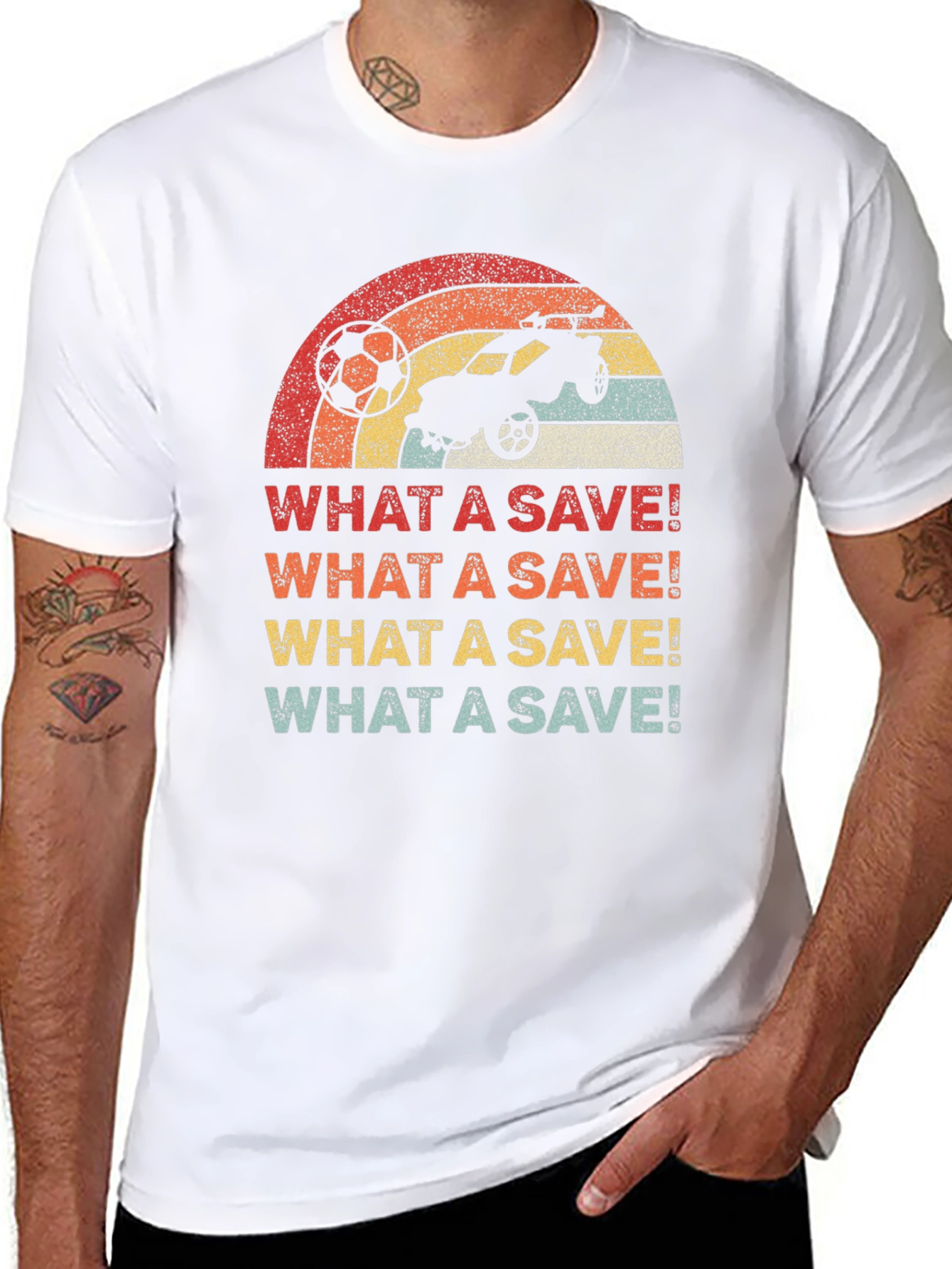 Retro Rocket League What a Save! T-Shirt