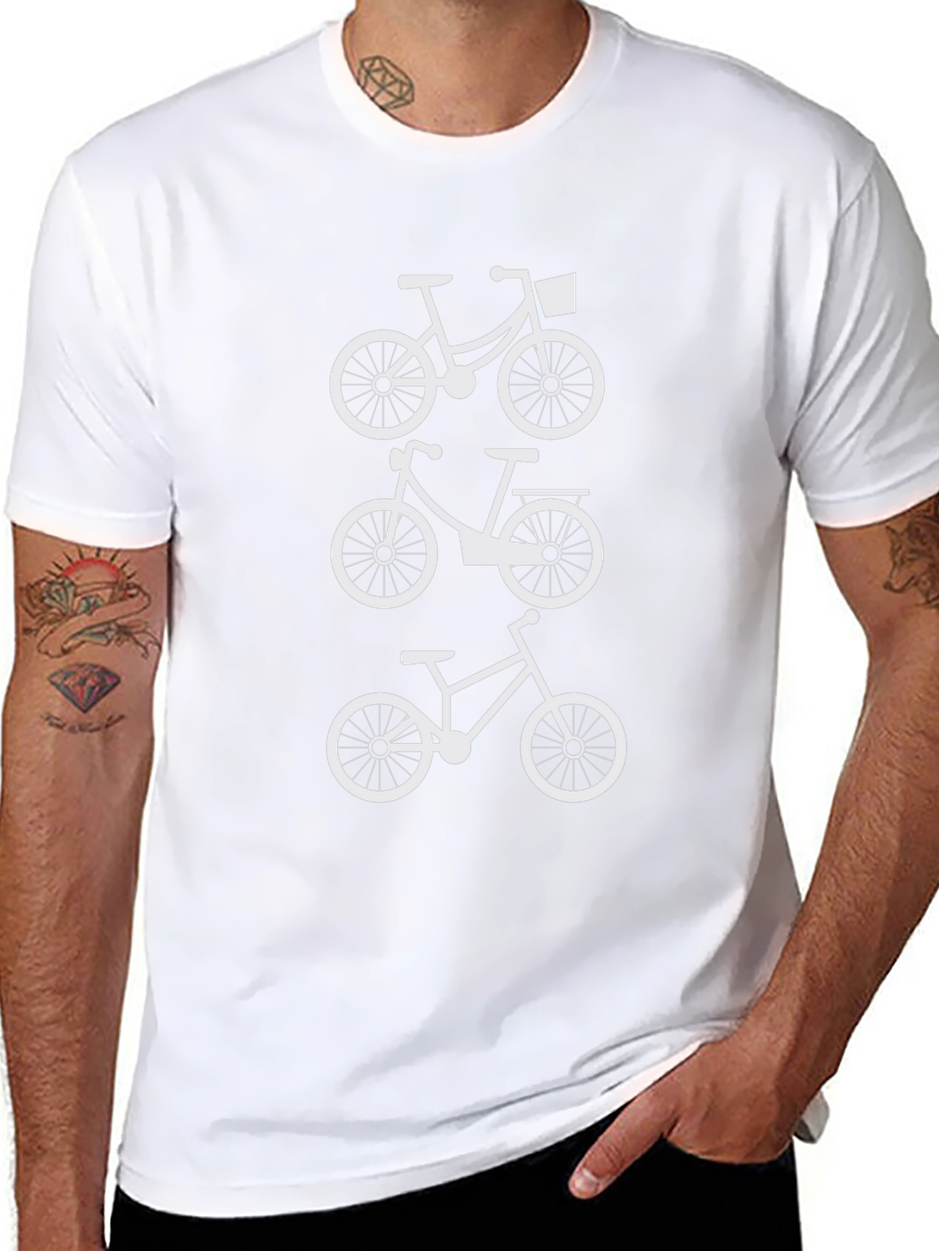 Black Bicycle T-Shirt - Cycling Enthusiast Apparel