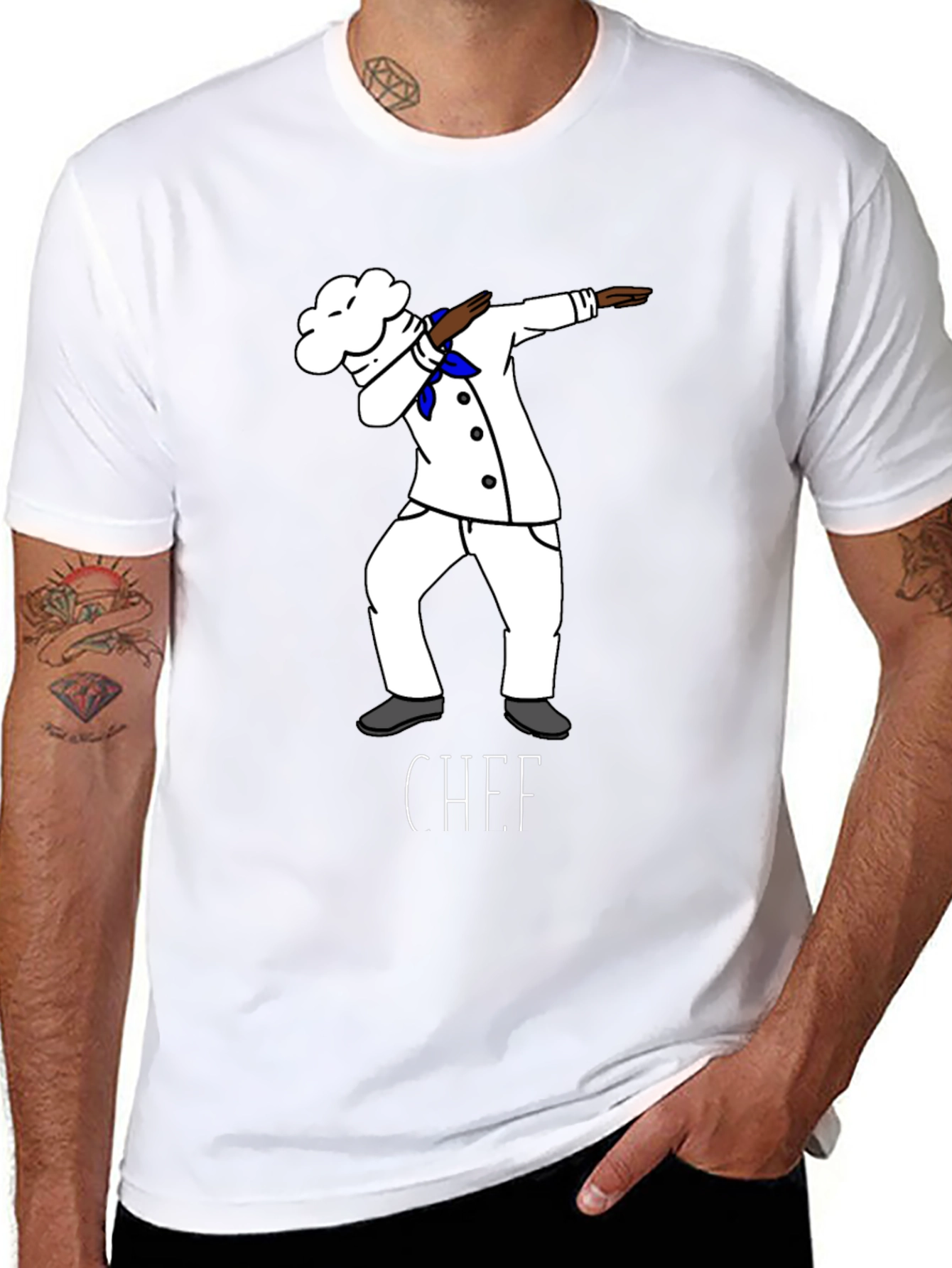 Funny Chef Dab T-Shirt Cute Cook Tee