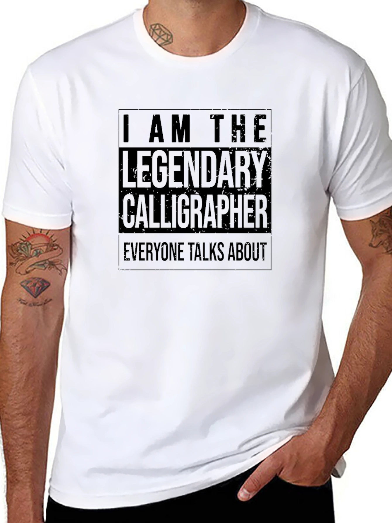 Legendary Calligrapher Black Graphic Tee