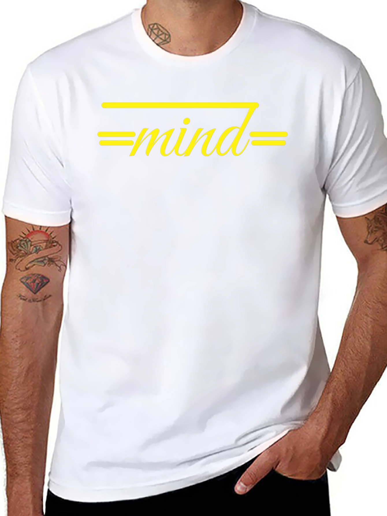 Mind Graphic T-Shirt - Stylish Black Tee