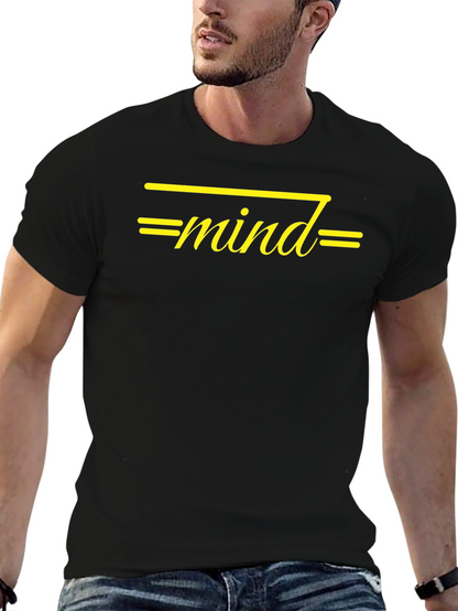 Mind Graphic T-Shirt - Stylish Black Tee