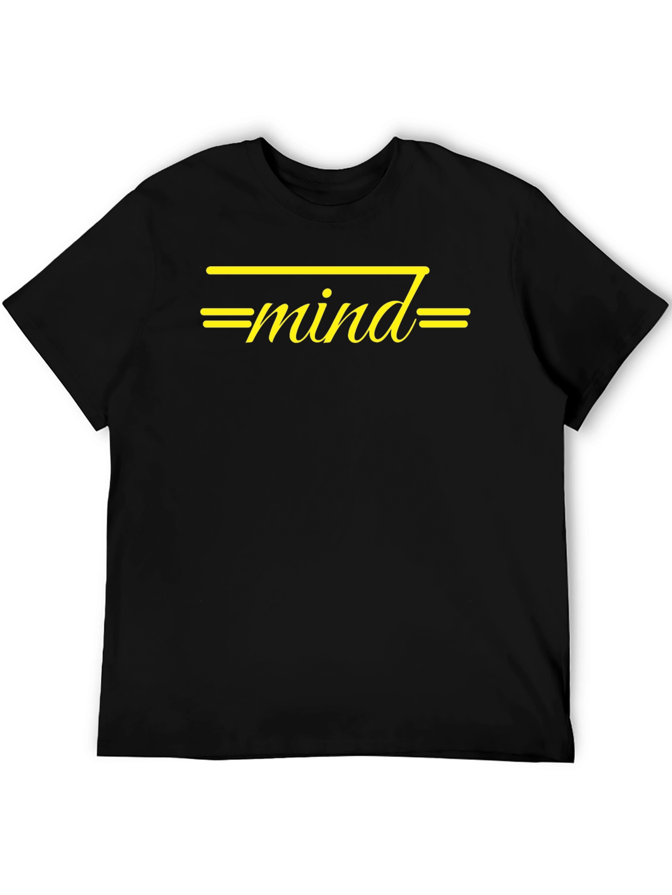 Mind Graphic T-Shirt - Stylish Black Tee