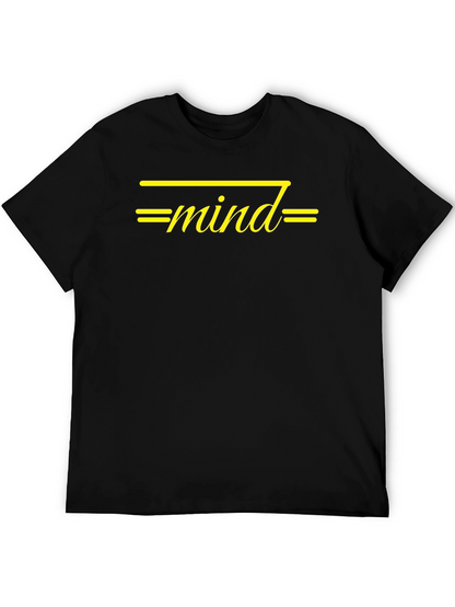 Mind Graphic T-Shirt - Stylish Black Tee