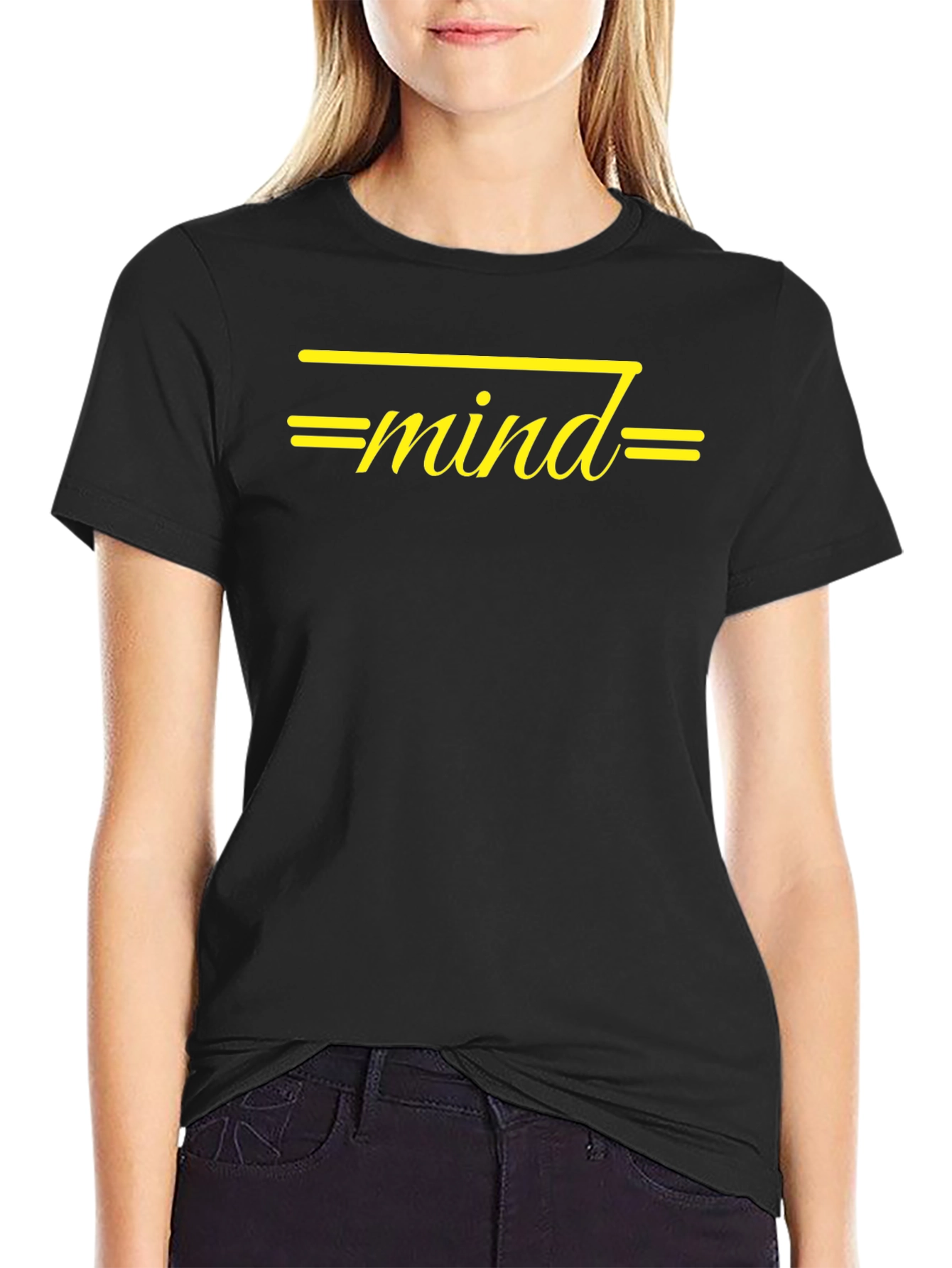 Mind Graphic T-Shirt - Stylish Black Tee