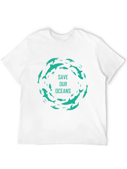Save Our Oceans Graphic Tee - Stylish & Sustainable