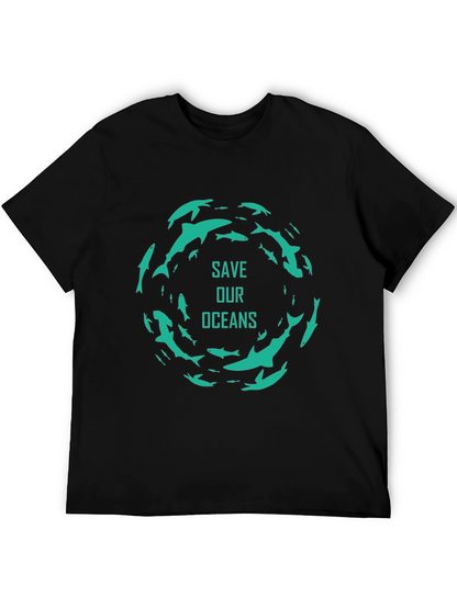 Save Our Oceans Graphic Tee - Stylish & Sustainable